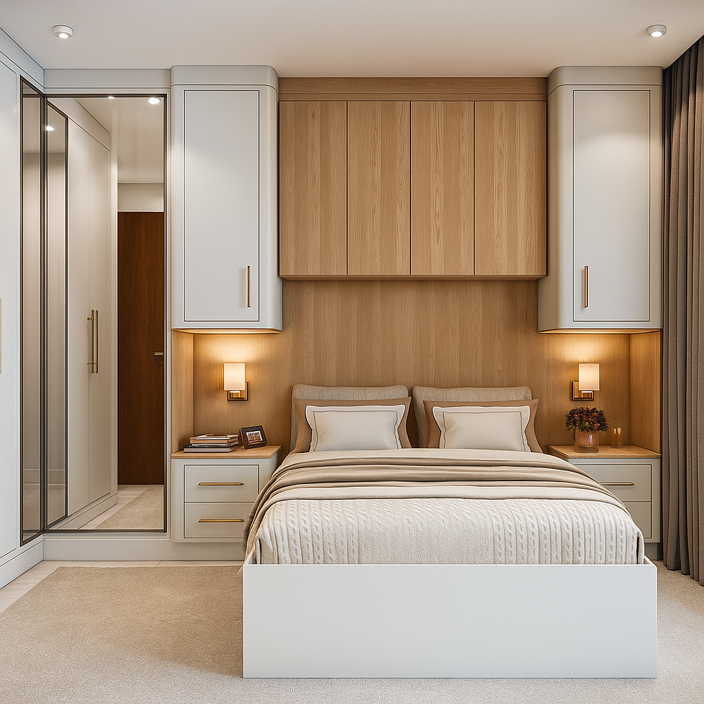 Quarto moderno 4K — visualização 3D